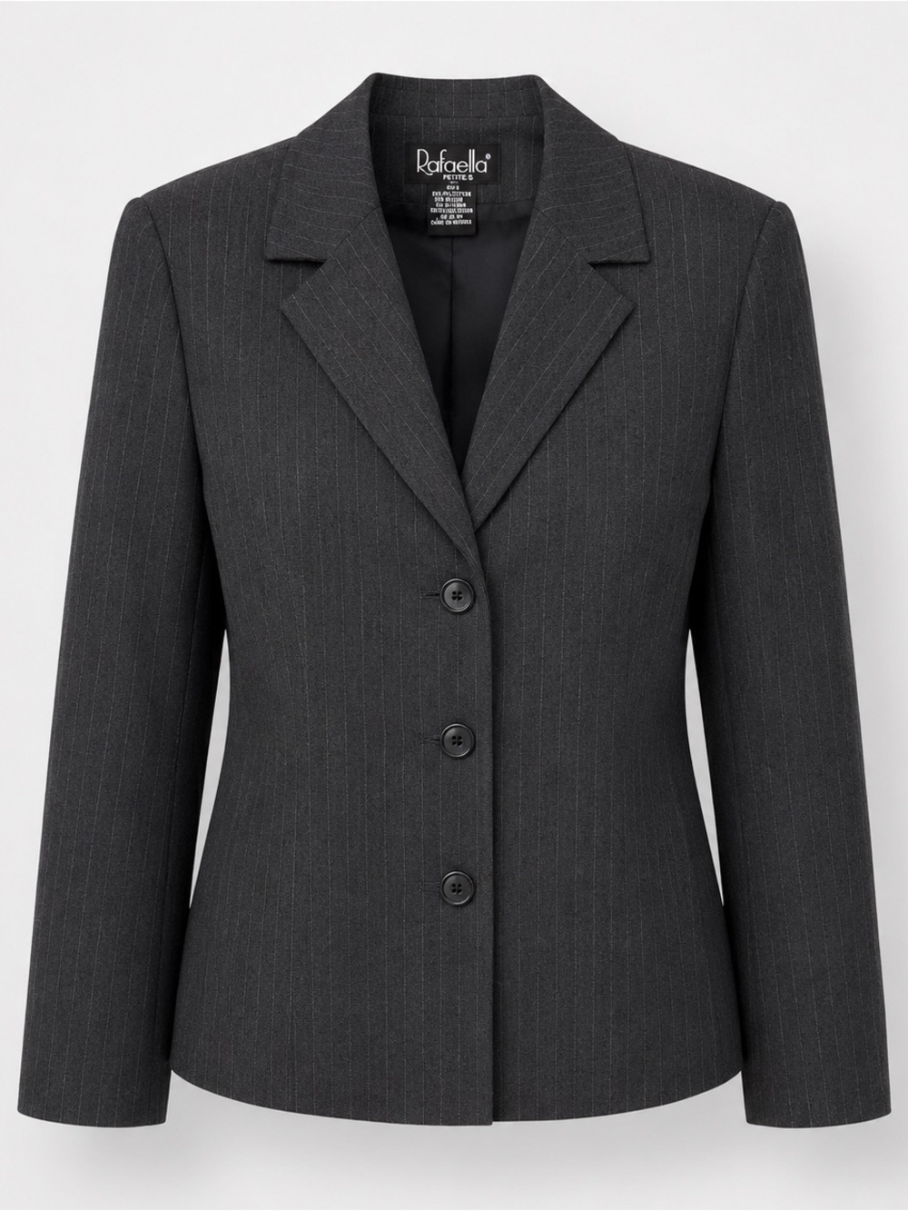 Rafaella Charcoal Pinstripe Jacket